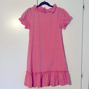 Pink Short Sleeve Girls Dress by Bisby - size 10